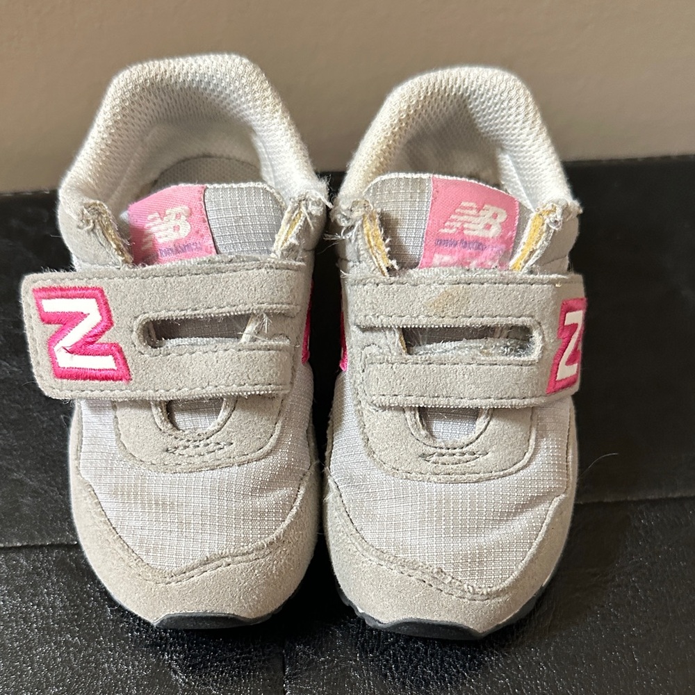 New Balance Kids Sneakers - Gray and Pink